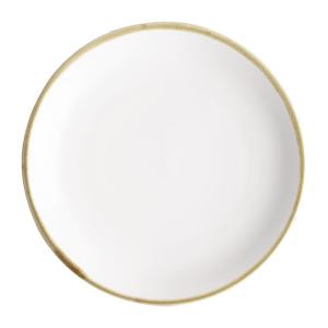 Assiettes plates rondes couleur craie 230mm   lot de 6