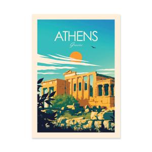 ATHENS - STUDIO INCEPTION - Affiche d'art 50 x 70 cm
