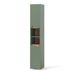 avec portes et compartiments ouverts Vert/Artisan 30x180cm