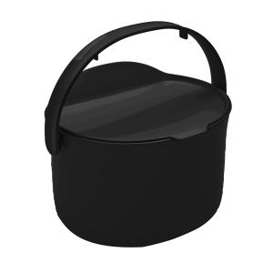 Bac à compost en Plastique recyclé, noir, 3,3l