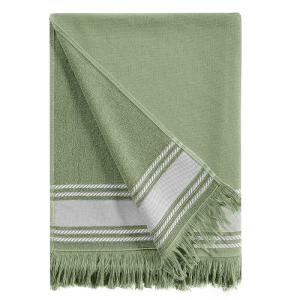 BAHAMAS - Drap de plage Sauge 100x180