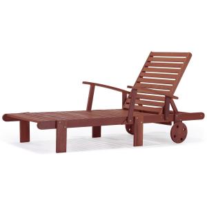 Bain de soleil bois marron 193 x 74 x 80 cm