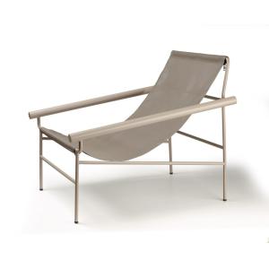 Bain de soleil en métal taupe