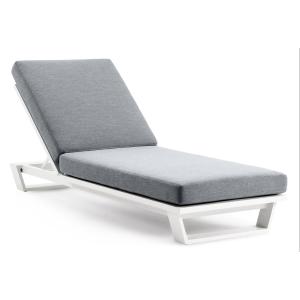 Bain de soleil luxe blanc en aluminium
