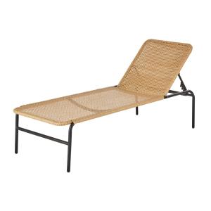 Bain de soleil professionnel en acier noir et résine recycl…