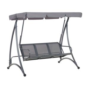 Balancelle d'extérieur métal gris