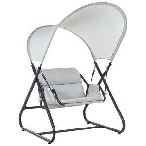 Balancelle d'extérieur métal gris clair