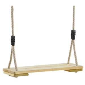 Balançoire en pin traité avec cordes en chanvre synthétique…