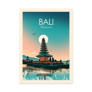 BALI INDONESIA - STUDIO INCEPTION - Affiche d'art 50 x 70 cm