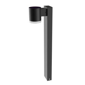 Balise solaire Aluminium Noir H70cm