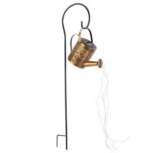 Balise solaire arrosoir Acier Marron H78CM