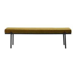 Banc 2 places en velours orange