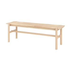 Banc 3 places en bois effet blanchi