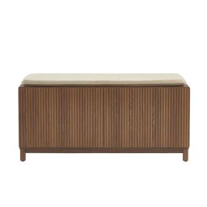 Banc à chaussures  effet noyer