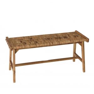 Banc assise en tissage d'abaca naturel L100