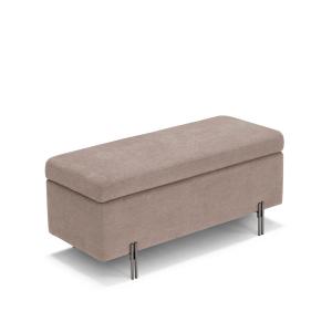 Banc conteneur fabriqué en Italie en tissu chenille camel 1…