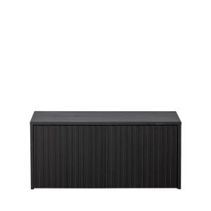 Banc d'entrée avec rangement en bois L88cm - Noir