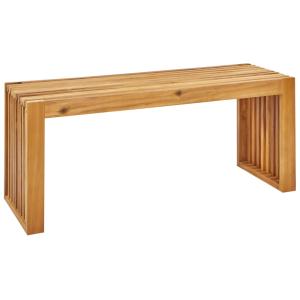 Banc d'extérieur 105 cm bois d'acacia marron