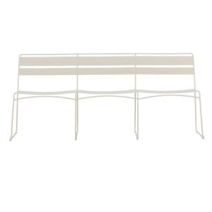 Banc d'extérieur en métal beige