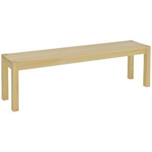 Banc de cuisine 3 places en bois massif coloris naturel