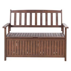 Banc de jardin 120 cm Bois Bois foncé