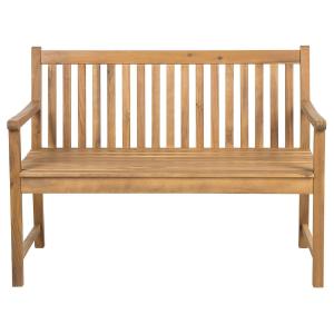 Banc de jardin 120 cm Bois d'acacia certifié Bois clair