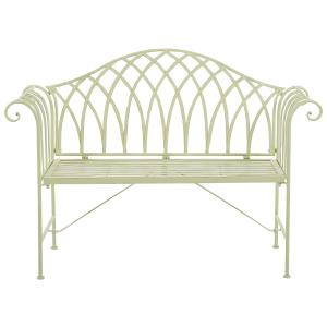 Banc de jardin 130 cm métal vert clair