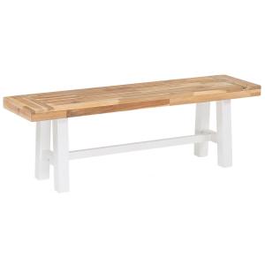 Banc de jardin 140 cm Bois Blanc