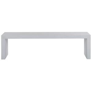 Banc de jardin 150 cm béton blanc
