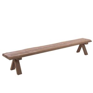 Banc de jardin 6 places en teck recyclé L300