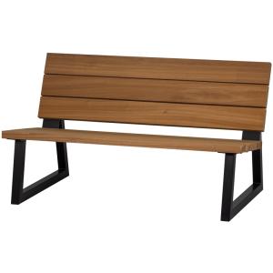 Banc de jardin bois tendre marron