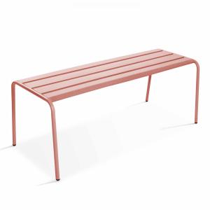 Banc de jardin en acier argile