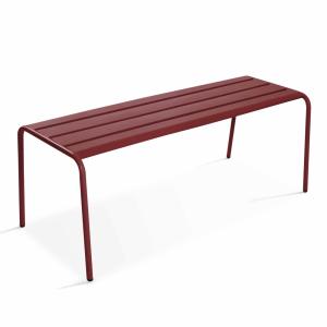 Banc de jardin en acier pourpre