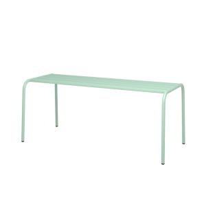 Banc de jardin en métal vert clair 2 personnes