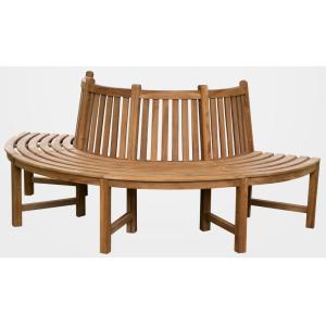Banc de jardin pour 4 personnes en bois Marron