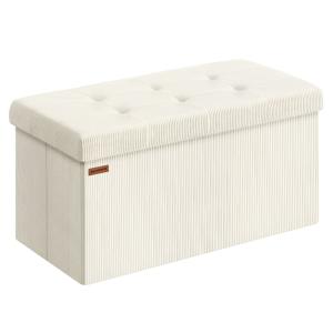 Banc de rangement pliable 38 x 76 x 38 cm charge jusqu'à 30…