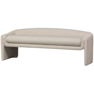 Banc de salle à manger 2 places en tissu beige