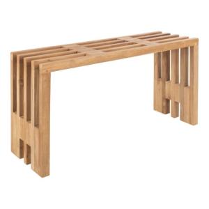 Banc design en bois de teck naturel 90cm