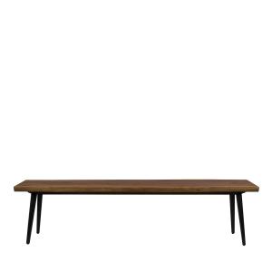 Banc design en noyer 180cm bois foncé