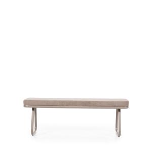 Banc Design en Tissu - Taupe