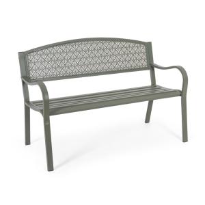 Banc en acier galvanisé vert foncé