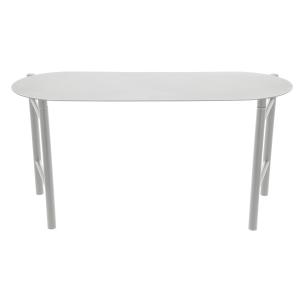 Banc en acier thermolaqué gris clair