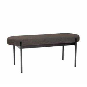 Banc en acrylique, polyester et acier noir