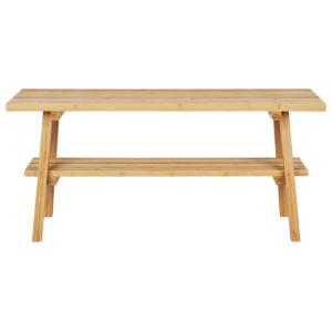 Banc en bambou avec rangement L70cm