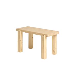 Banc en bois  couleur beige, 80 cm