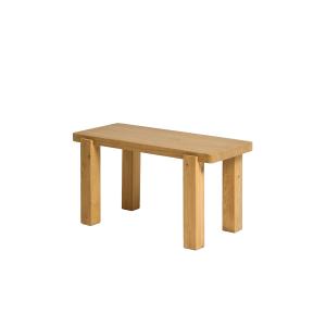 Banc en bois couleur marron clair, 80 cm