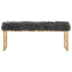 Banc en bois d’ingenierie gris