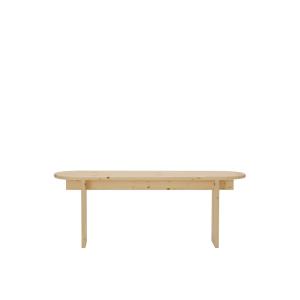 Banc en bois de sapin beige, 120 cm