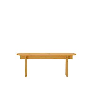 Banc en bois de sapin marron clair, 120 cm