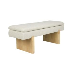 Banc en bois gris